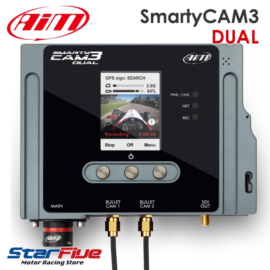 AiM SmartyCAM3 DUAL デジタルビデオカメラ 車載オンボード エーアイ
