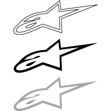 マークページ アルパインスターズ（alpinestars） ロゴマークステッカー Lサイズ