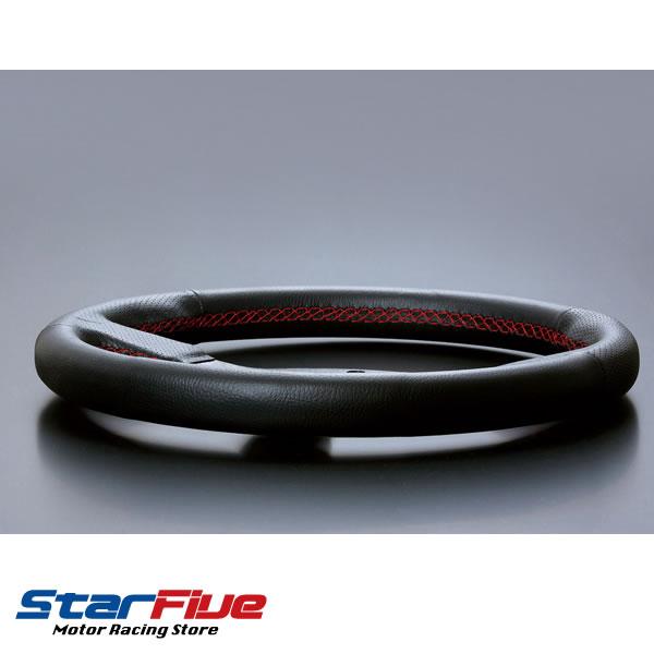 D1SPEC ステアリング FLAT-R レザー フラットタイプ ハンドル : Star5