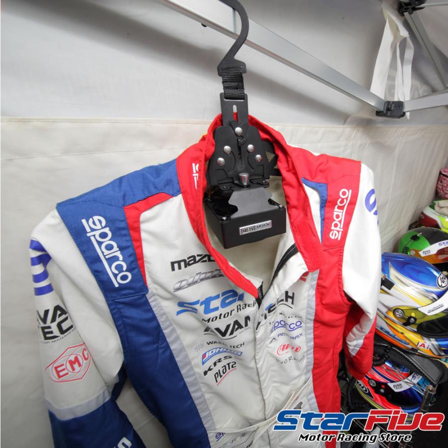 HUCK ポータブルハンガードライヤー H501 USB駆動 3700rpm 乾燥ファン内蔵 レーシングスーツ乾燥機 ハック |  | 07