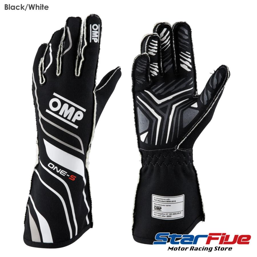 OMP レーシンググローブ 4輪用 ONE-S 外縫い FIA8856-2018公認