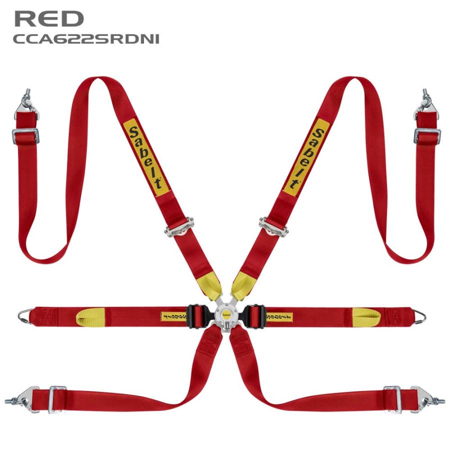 サベルト 6点式シートベルト CCA622DN1 ツーリングカー用 FIA公認