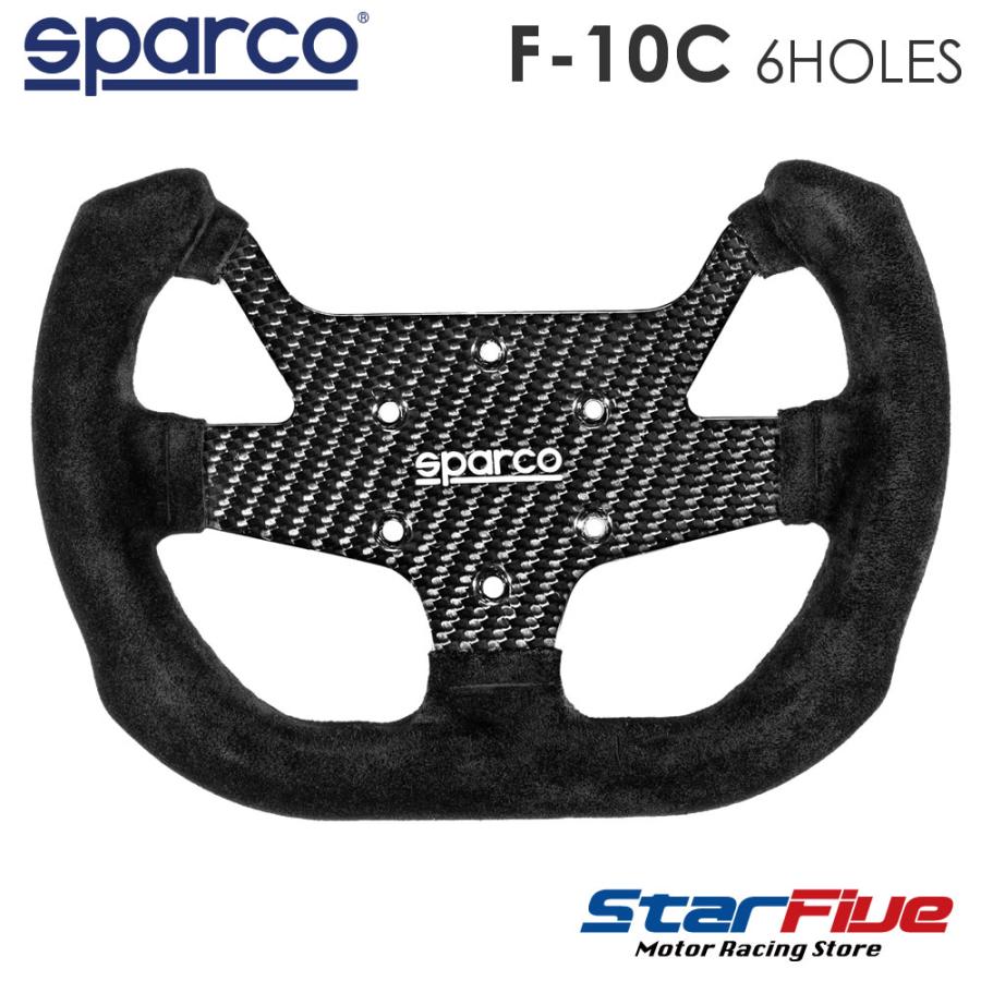 sparco スパルコ ステアリング F-10C 6HOLES カーボン スエード SUEDE