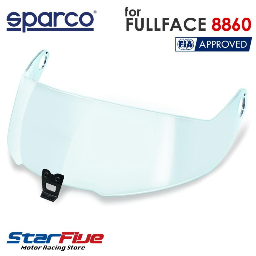 sparco - スパルコ 安全帽 FULL FACE 8860 CARBON用 読みやすい遮蔽物 バイザー Sparco 00314V08 2025年年代順の継続模範例 自動車-モータースポーツ用品-車、バイク、自転車
