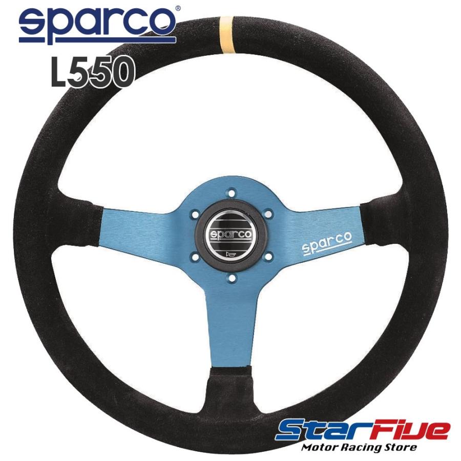 スパルコ ステアリング L550 SUEDE スエード バックスキン 350mm 