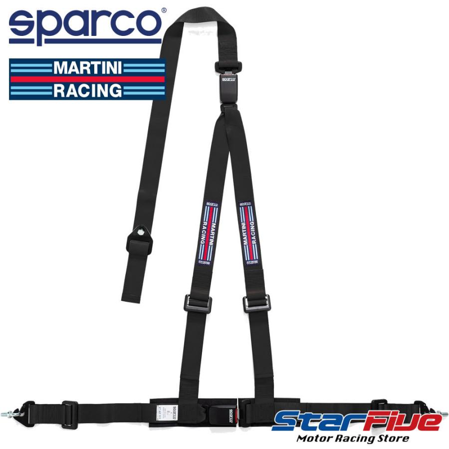 sparco スパルコ×マルティーニレーシング 3点式シートベルト CLUB H-3M