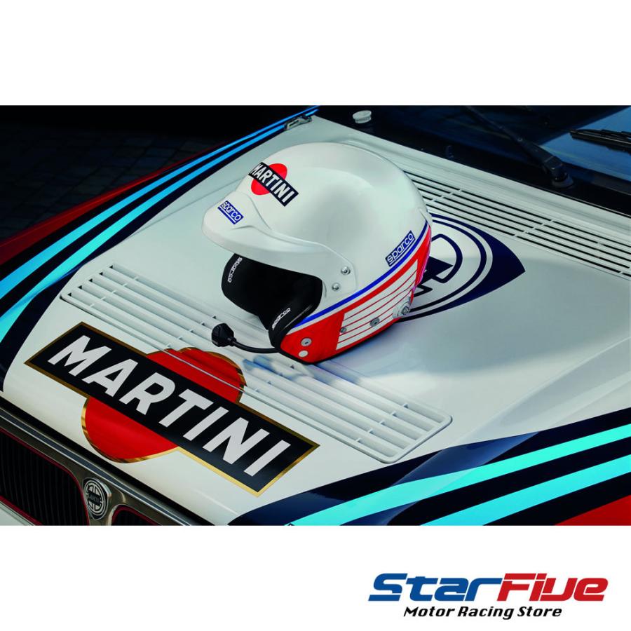 sparco スパルコ×マルティーニレーシング ジェットヘルメット 4輪用