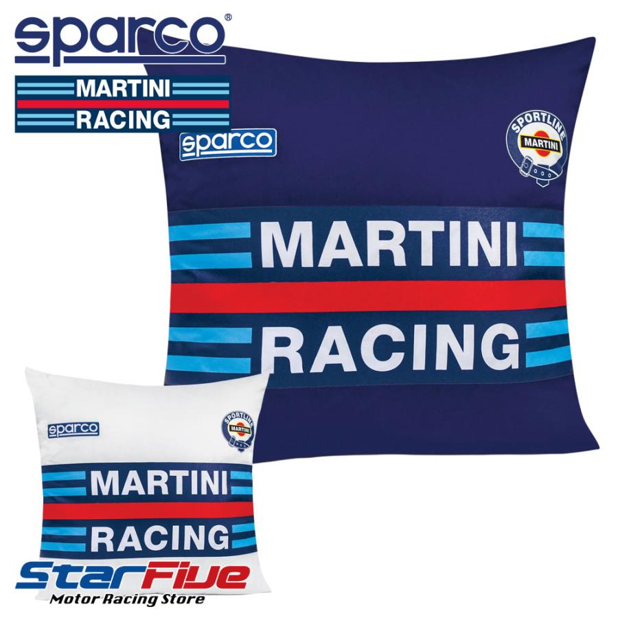 スパルコ×マルティーニレーシング クッション REPLICA THROW PILLOW