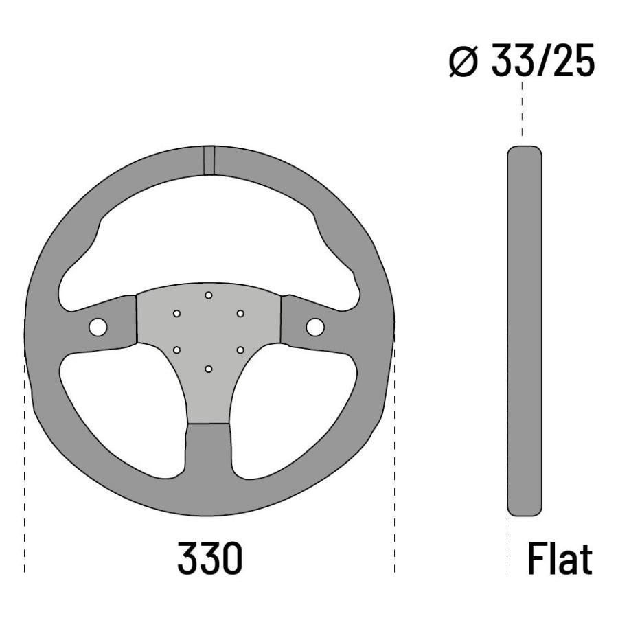 スパルコ ステアリング R330B スエード バックスキン SUEDE 330mm FLAT Sparco｜star5｜02