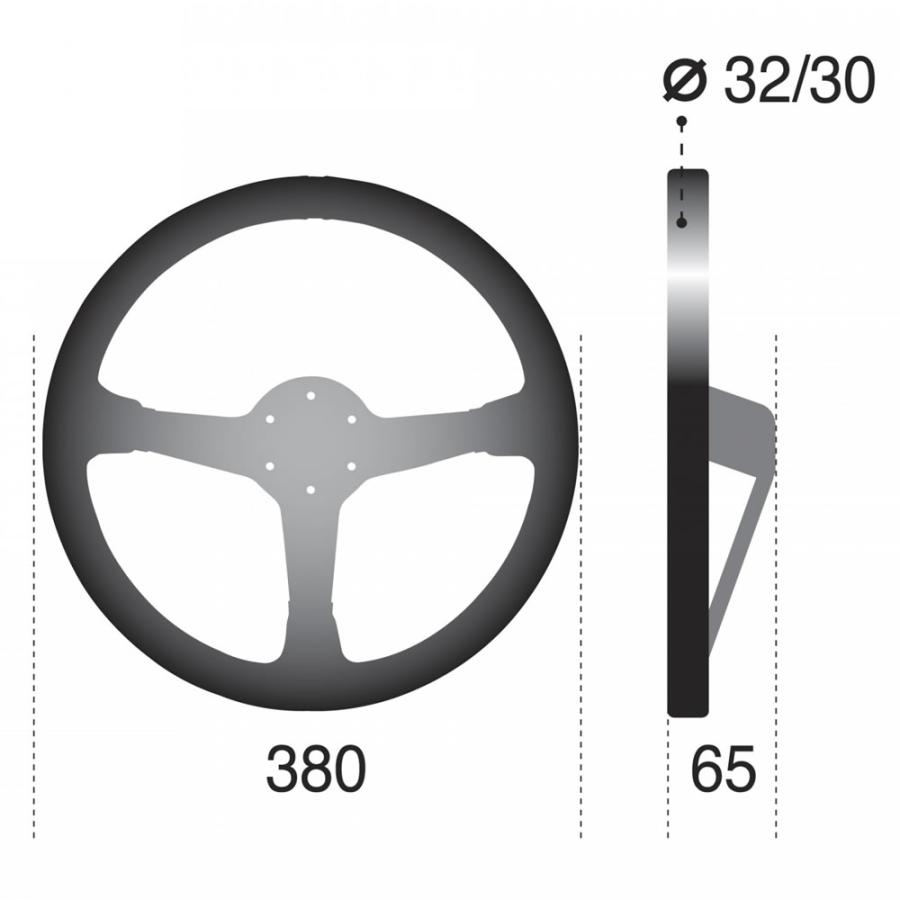 スパルコ ステアリング R368 バックスキン 380mm DEEP65mm Sparco
