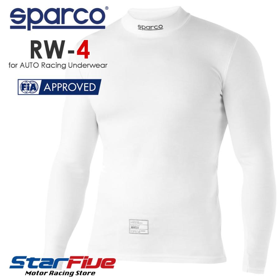 スパルコ 耐火シャツ RW-4 4輪用 アンダーウェア FIA8856-2018公認 Sparco 2023年モデル