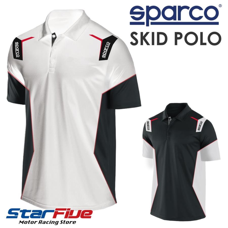 スパルコ 半袖ドライポロシャツ 世界の SKID Sparco 激安格安割引情報満載 スキッド