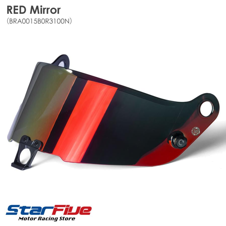 スパルコ ヘルメット ステルス用 ミラーシールド バイザー レッド ブルー SPECTRUM STEALTH FIA8859-2024公認 Sparco 2025年モデルの画像