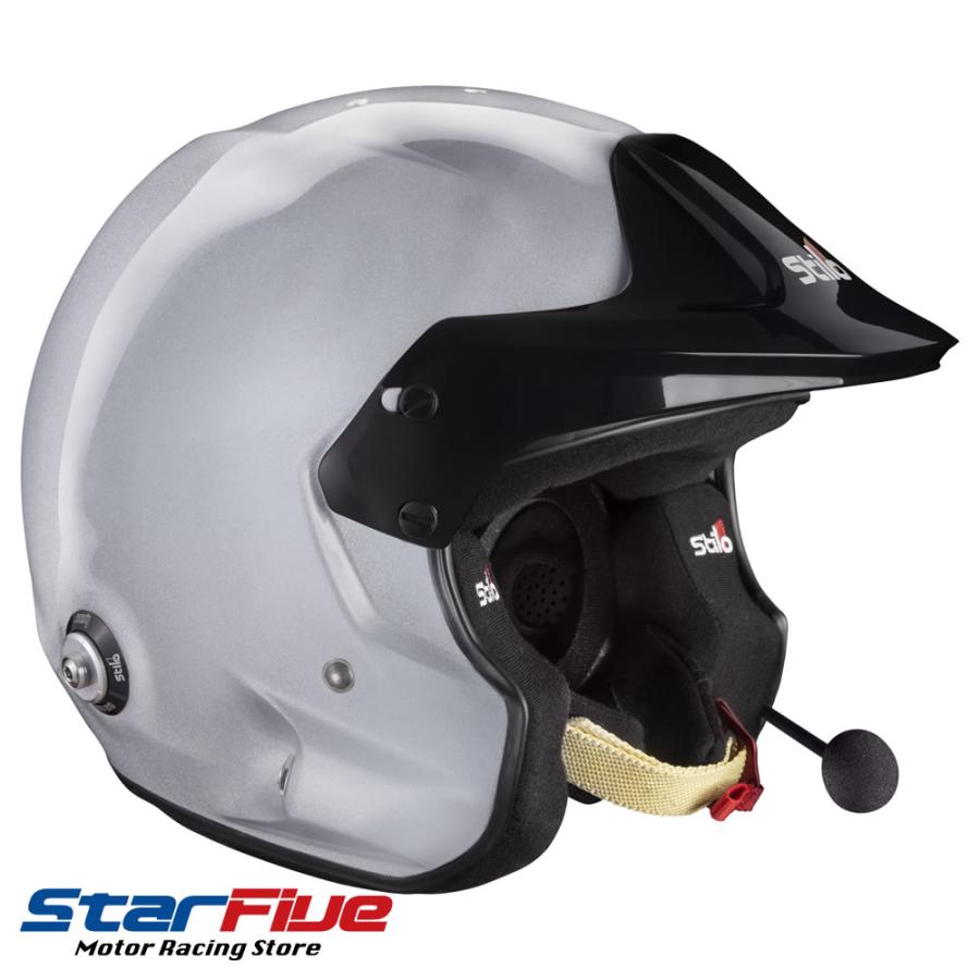 スティーロヘルメット オープンジェット VENTI TROPHY RALLY シルバー 4輪用 FIA8859-2015 SNELL SA2020公認  STILO HELMET