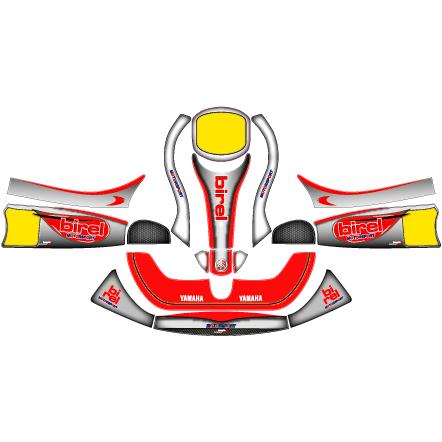 カウルステッカー Y07 フリーライン用 レーシングカートパーツ