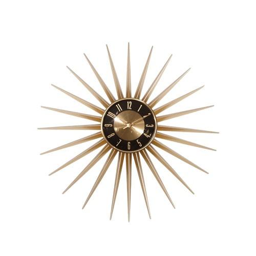 掛け時計 GOLD SUN デザイン時計 ミッドセンチュリー 送料無料