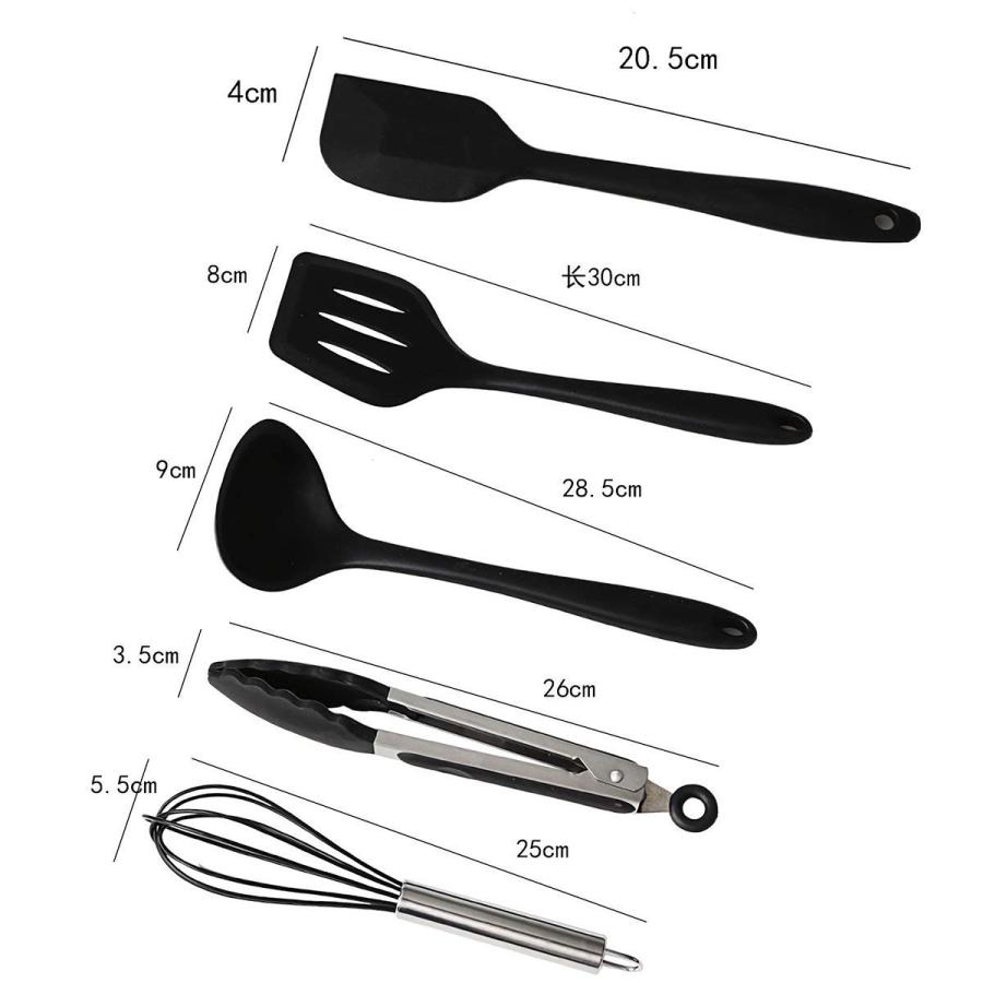 新生活 キッチンツール クッキング用品 シリコン製  10点 セット 引越し 耐熱 調理ツール 収納簡単 安全　送料無料 |  | 03