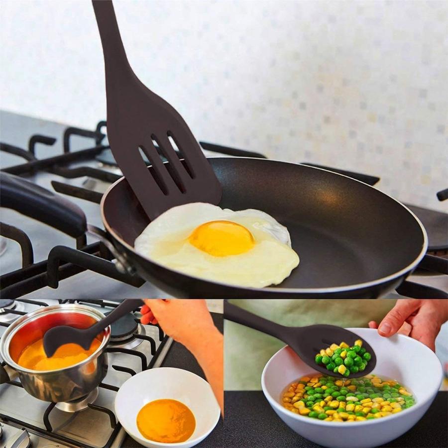 新生活 キッチンツール クッキング用品 シリコン製  10点 セット 引越し 耐熱 調理ツール 収納簡単 安全　送料無料 |  | 07