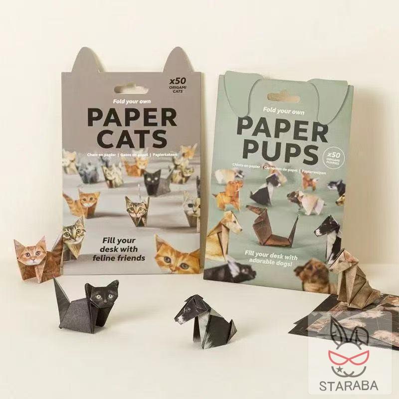 猫の折り紙 ねこの折り紙 リアル折り紙 かわいい おしゃれ 50匹の猫 3D リアル折り紙 ワンちゃんの折り紙 犬の折り紙 どうぶつの折り紙 メール便 ギフト |  | 03