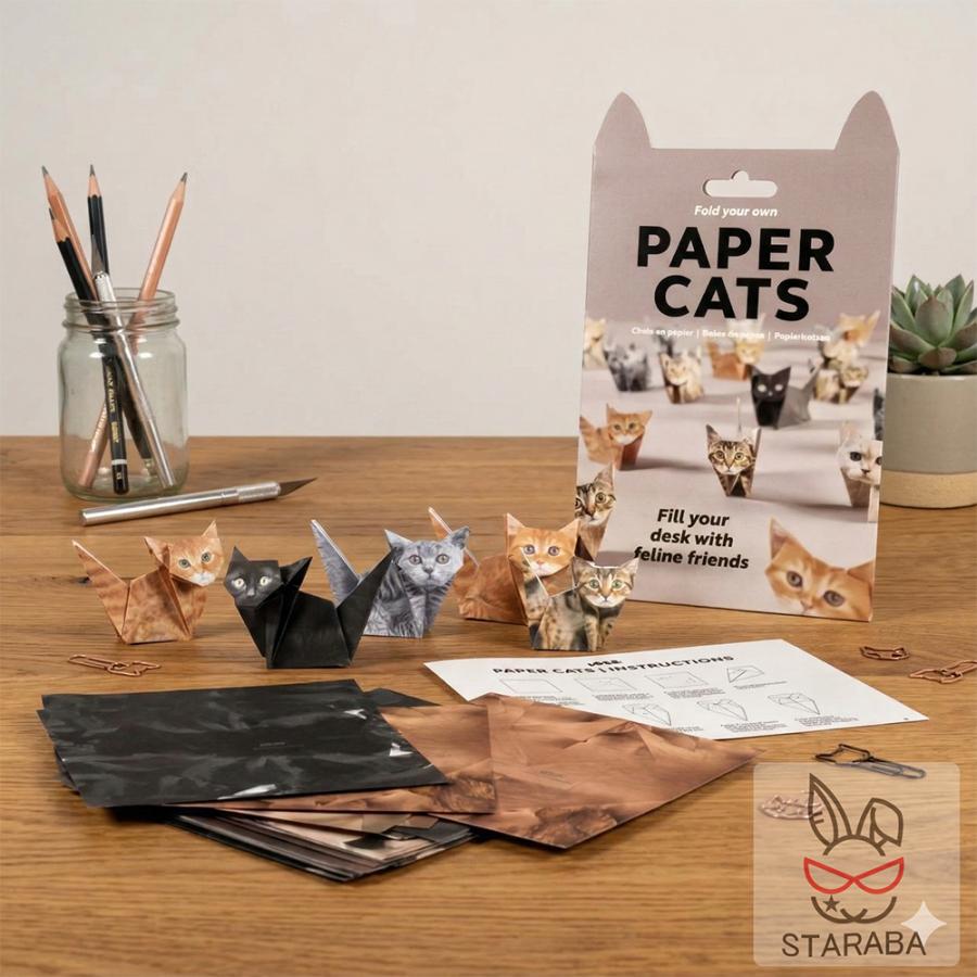 猫の折り紙 ねこの折り紙 リアル折り紙 かわいい おしゃれ 50匹の猫 3D リアル折り紙 ワンちゃんの折り紙 犬の折り紙 どうぶつの折り紙 メール便 ギフト |  | 05