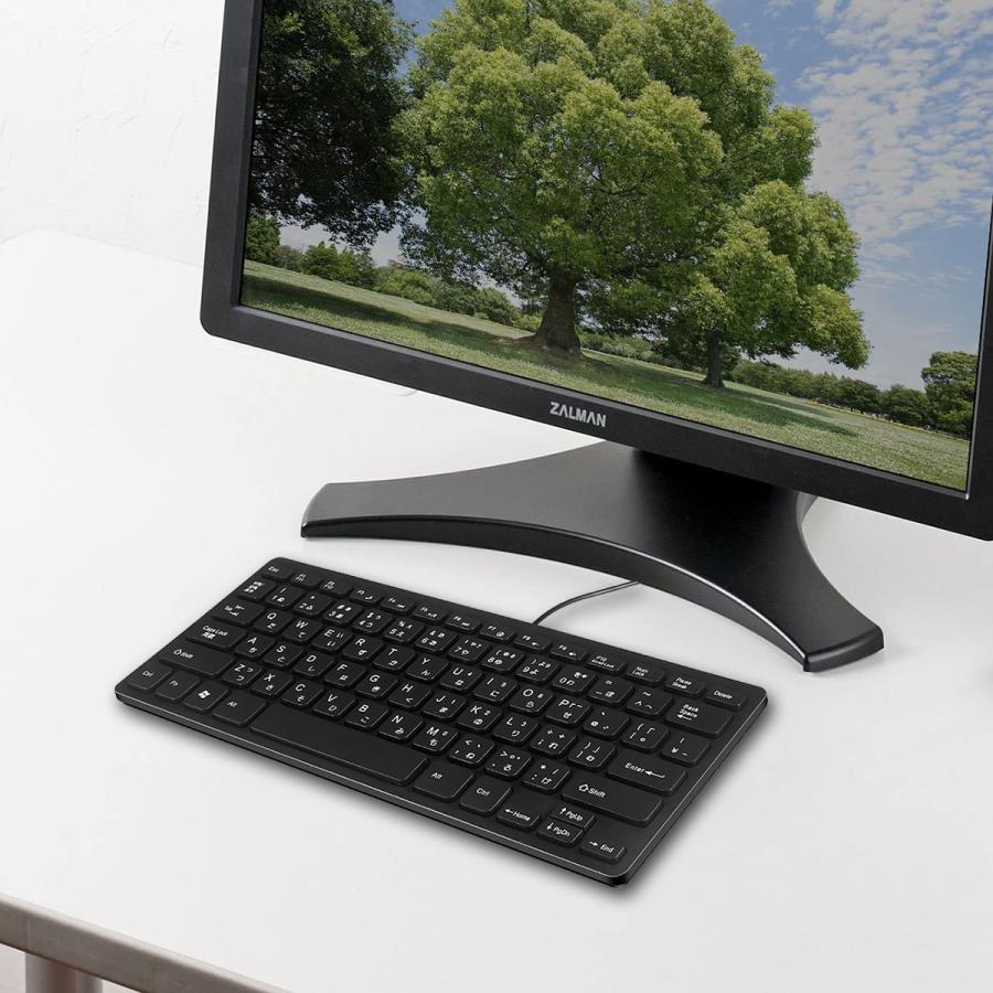日本語配列キーボード コンパクト キーボード テレワーク 静音 オフィス 有線   送料無料 |  | 02