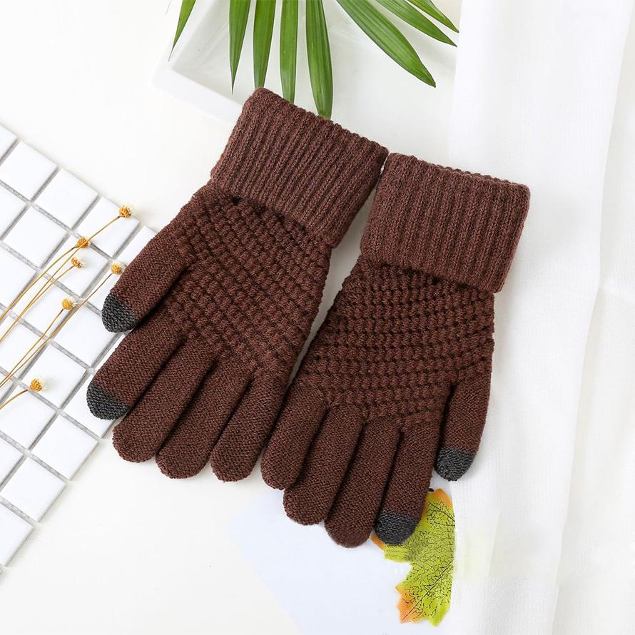 可愛い シンプル 手袋 スマホタッチ 毛糸 スマホ対応手袋 スマートフォン 滑り止め グローブ タッチパネル ポイント消化 送料無料 |  | 08