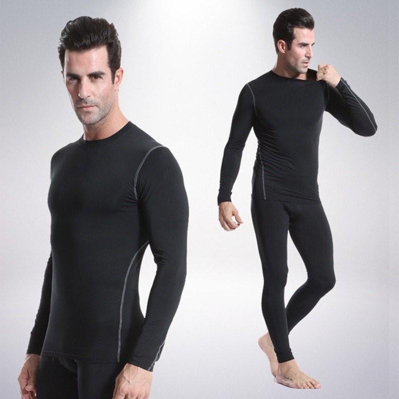 上下セット S〜ＸＬ 長袖 コンプレッション 加圧シャツ 加圧インナー  着圧  トレーニング コンプレッションウェア スポーツ 防菌防臭 父の日 送料無料 |  | 02