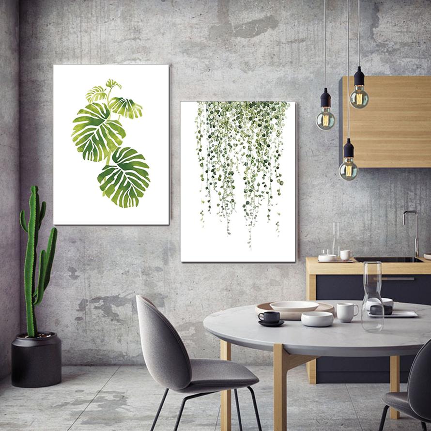 2枚セット ファブリック 絵画 インテリア 絵 植物 プラント 人気 30