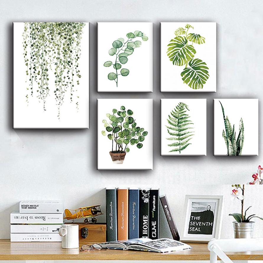 2枚セット ファブリック 絵画 インテリア 絵 植物 プラント 人気 30
