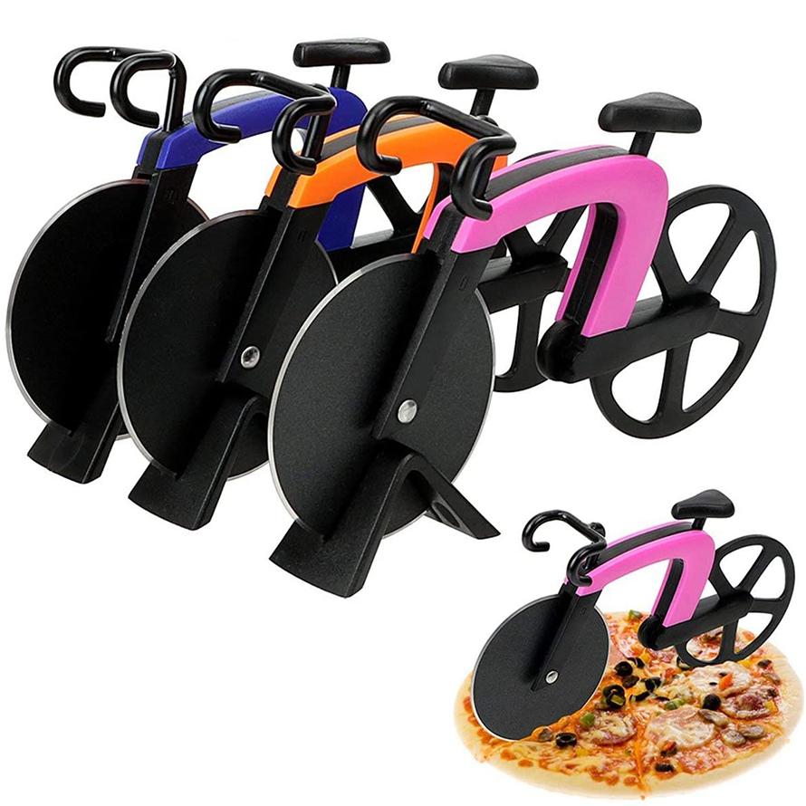 ピザカッター 自転車　ピザ 小 ピザ調理器具　ピザナイフピザ作り道具 お好み焼き　好み焼きカット　送料無料 | 