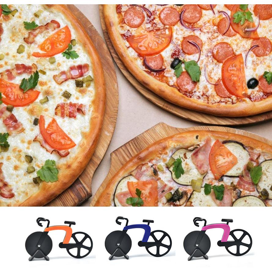 ピザカッター 自転車　ピザ 小 ピザ調理器具　ピザナイフピザ作り道具 お好み焼き　好み焼きカット　送料無料 |  | 07