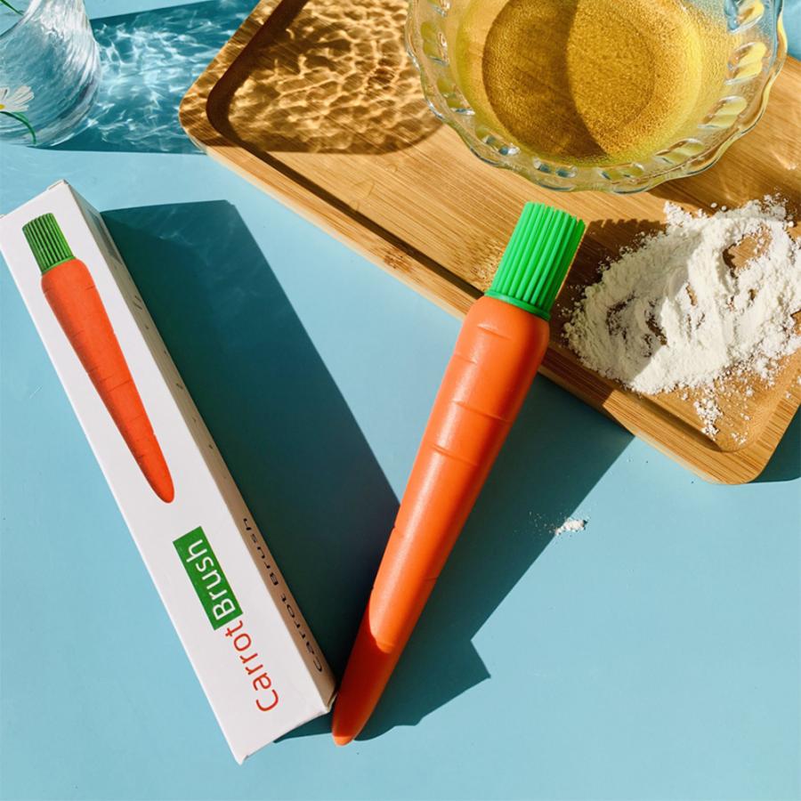 油引き　油ひき　オイルブラシ　鉄板・お好み・たこ焼き用品　シリコン製　人参（ 油ひき 料理ハケ 　刷毛　はけ ハケ 料理ハケ ）送料無料 |  | 05