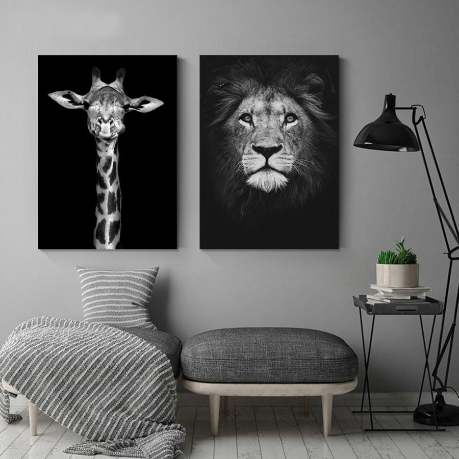 モノトーン 絵画 ２枚セット インテリア ファブリック 絵 キリン ライオン 人気 30 40cm 壁掛け アートパネル リビング プレゼント アートフレーム 送料無料 2 1 Staraba 通販 Yahoo ショッピング