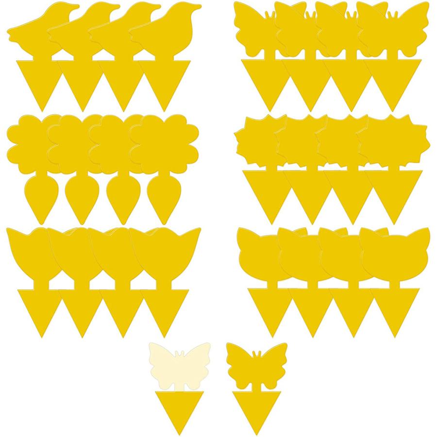 紙製粘着捕虫資材　ペタット　粘着捕虫　粘着トラップ　黄色　虫とり　害虫捕獲　罫線　予察　無農薬　送料無料(24枚入り) |  | 06