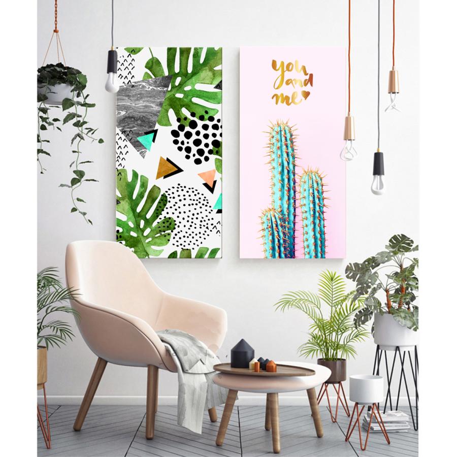 絵画 インテリア ファブリック 絵 植物 人気 30×60cm 壁掛け アート
