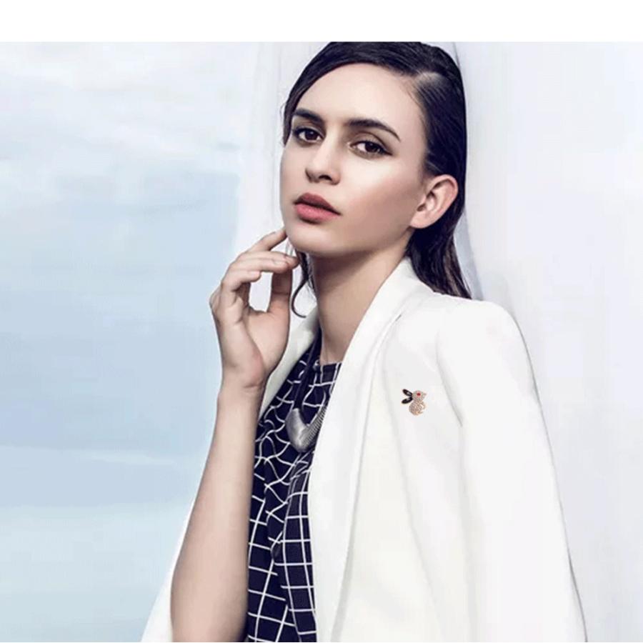 ウサギブローチ ウサギ　動物ブローチバッジ 動物 アクセサリー 帽子やバッグのアクセントに  プレゼント  母の日 送料無料 |  | 04