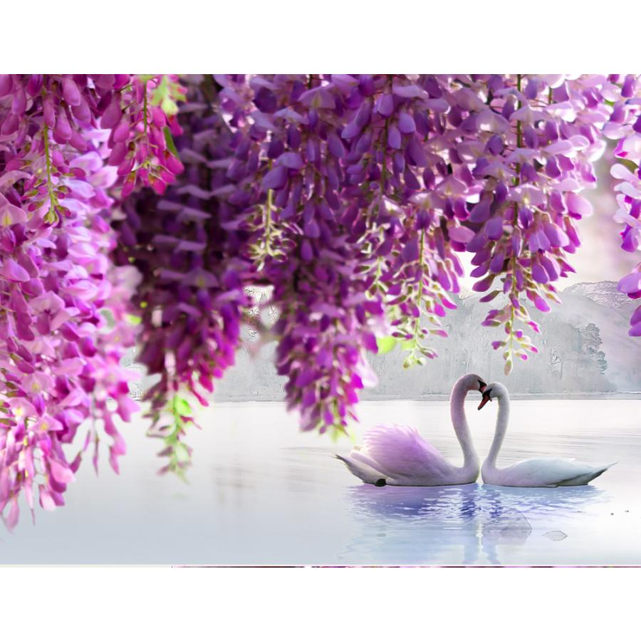 3枚セット 絵画 インテリア ファブリック 絵 植物 花　ハナ 人気 40×40cm  壁掛け アートパネル リビング プレゼント 送料無料 |  | 06