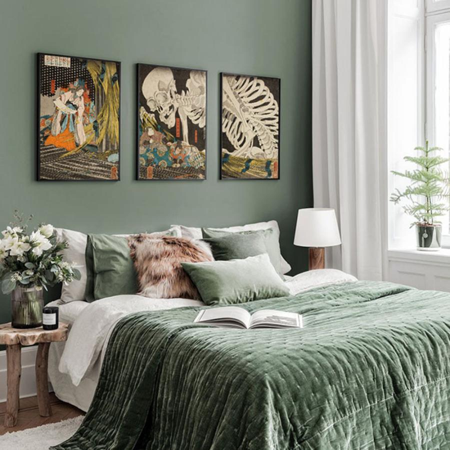 歌川 国芳 絵画 ドクロ インテリア 絵 アートフレーム 浮世絵 妖怪