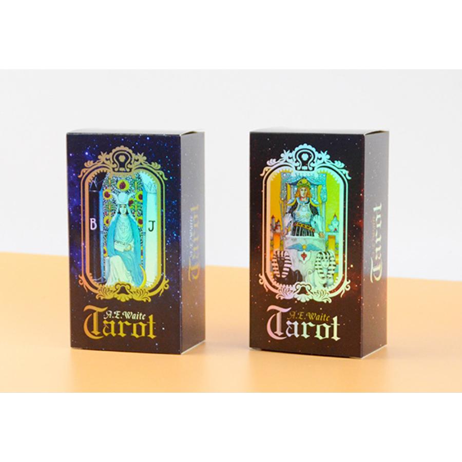 タロットカード ウェイト版 女王タロット 占い 78枚(大アルカナ22枚　小アルカナ56枚) 読み取りやすい絵柄　英文説明書 送料無料 |  | 01
