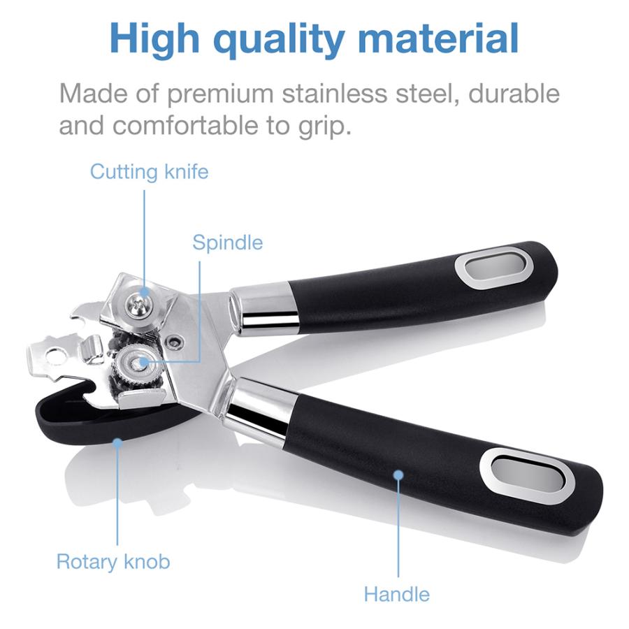缶切り 回転式 カンオープナー マルチツール 便利グッズ 缶詰 栓抜き レバー キッチングッズ 調理器具 アウトドア 台所 送料無料 |  | 01