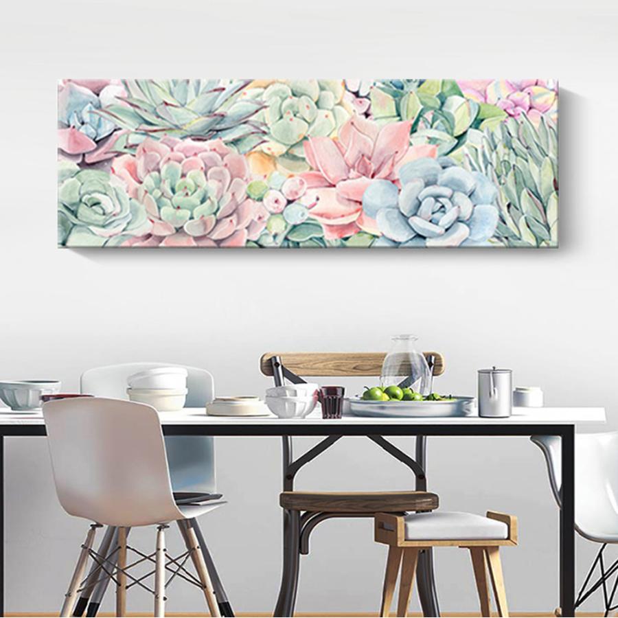 絵画 多肉植物 インテリア ファブリック 絵 植物 人気 30×90cm  壁掛け アートパネル リビング プレゼント アートフレーム 飾る 送料無料 |  | 07