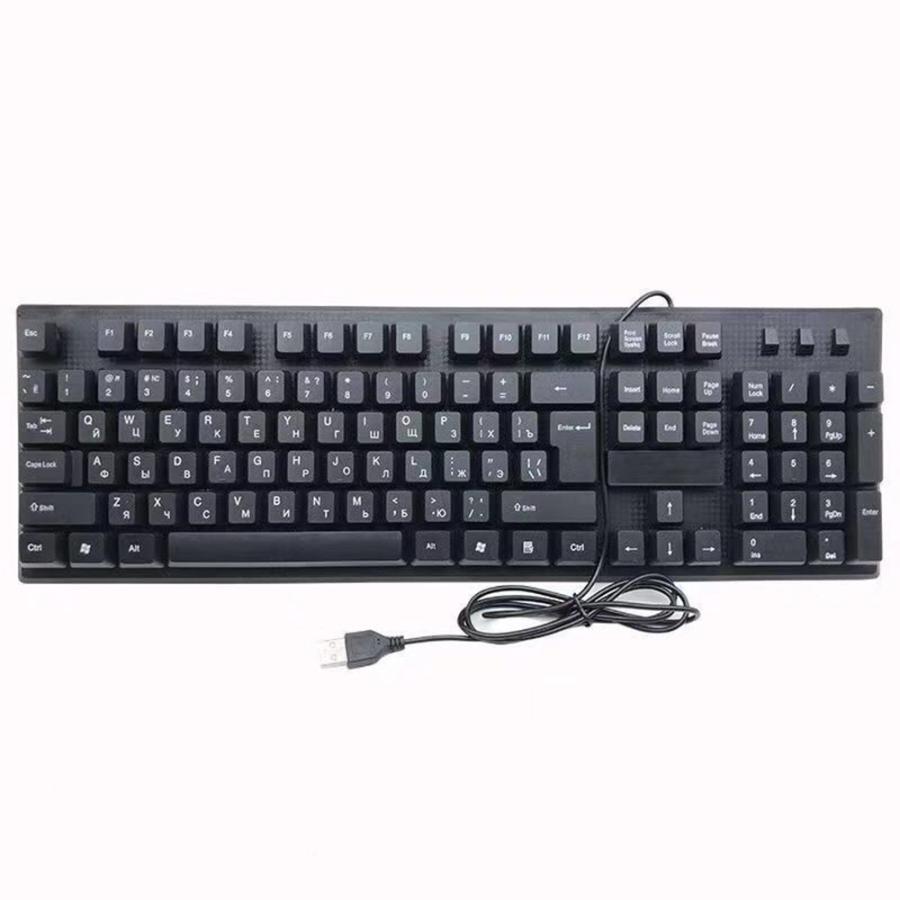 キーボード ロシア語配列 有線 薄型 軽量 有線キーボード ロシア語 