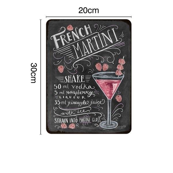 ブリキ看板 プレート 壁飾り カフェ バー 喫茶店 店舗 ビンテージ