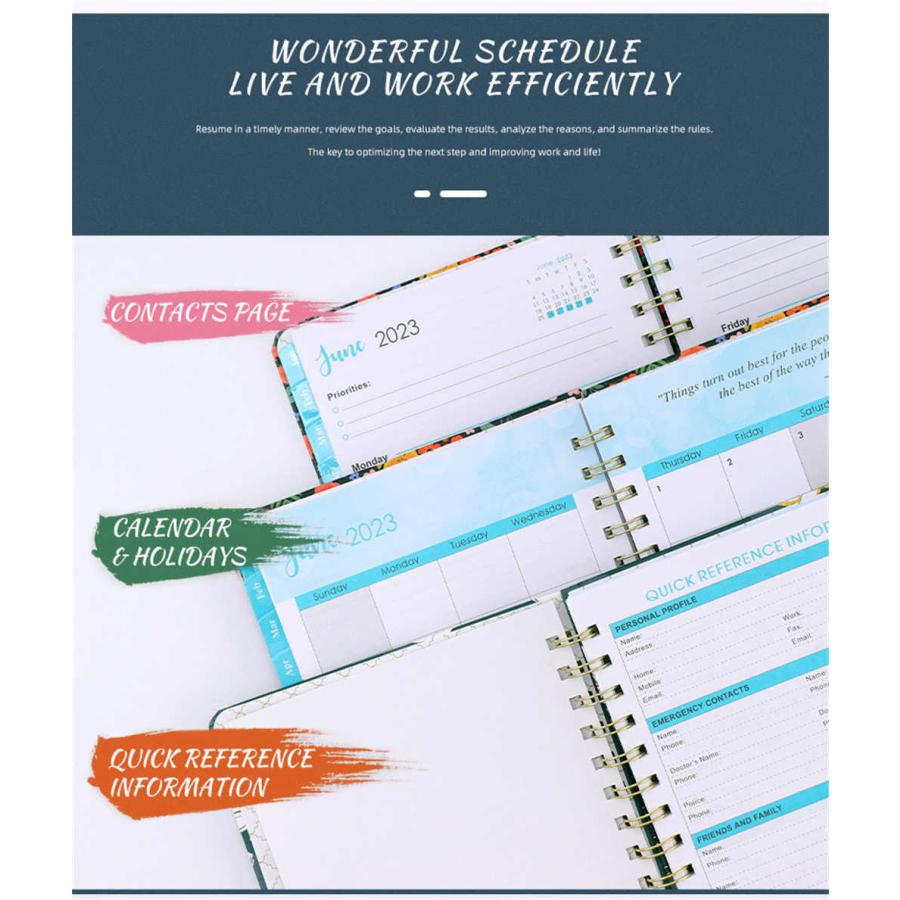 手帳 スケジュール帳 A5 2023 a5 文具 2023年度版 大人 かわいい おしゃれ 可愛い 人気 送料無料 |  | 03