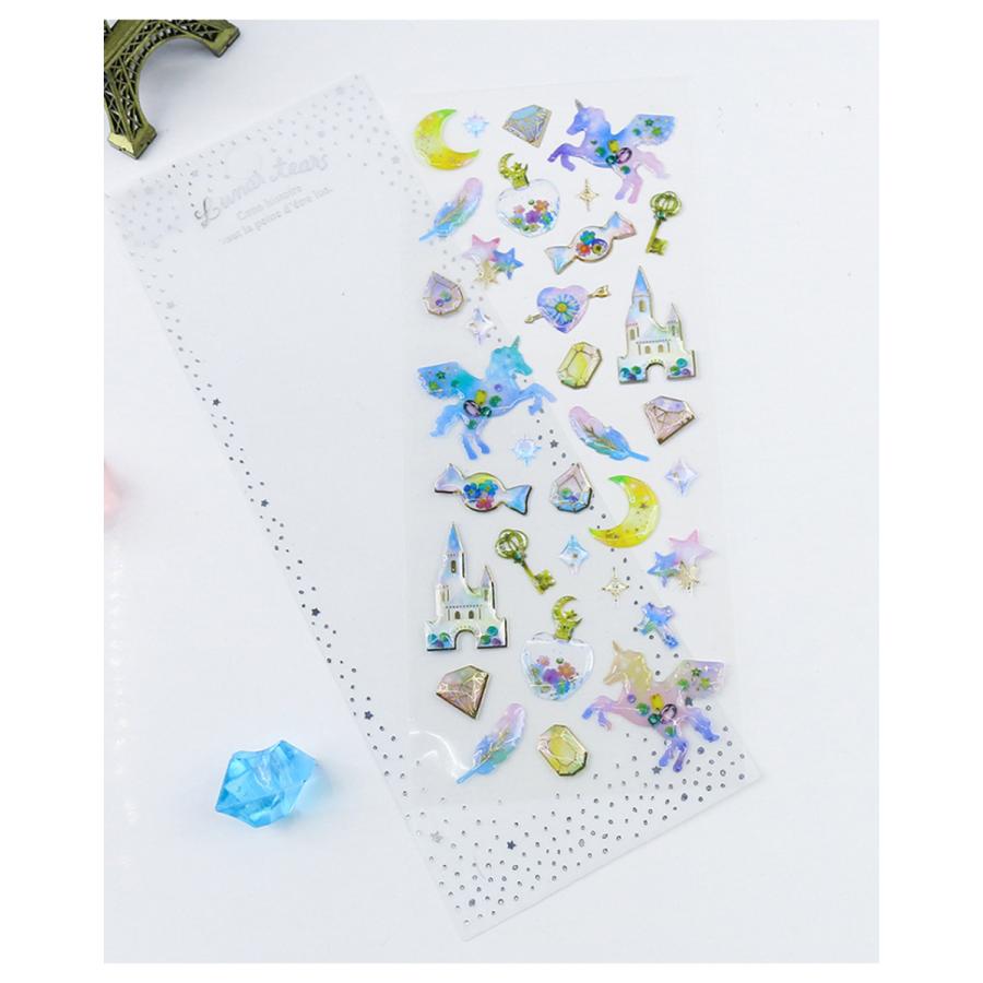 手帳 シール かわいい 12枚セット 手帳シール 手帳ステッカー シール デコシール キラキラ デコ おしゃれ 手帳用シール 送料無料 |  | 12