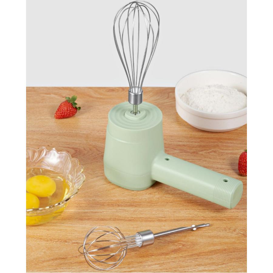 ハンドミキサー 泡立て器 チョッパー 5段階スピード ワイヤレス 電動