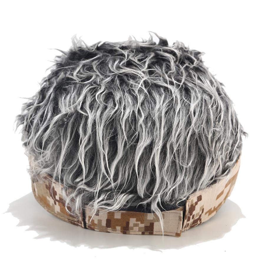 ウィッグ付きキャップ ウィッグ付き帽子 カツラキャップ  メンズ フェイクファー コスプレ変装用 面白いグッズ パーティー 変装 イベント 学園祭 仮装 送料無料 |  | 01