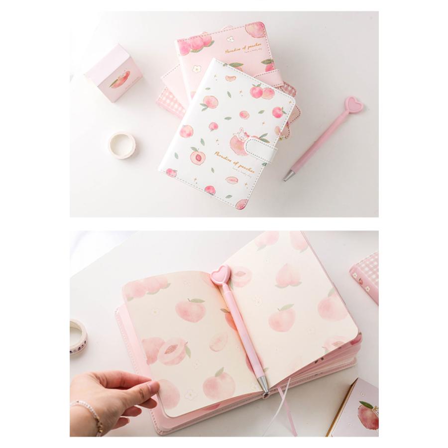 超激安特価 A5 ノート かわいい 手帳 ダイアリー もも 文房具 おしゃれ ノートブック メモ クリスマス プレゼント 誕生日 ギフト 子供 女の子 女子文具 送料無料 Materialworldblog Com
