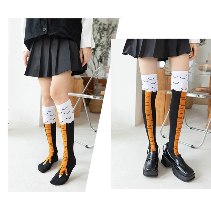 鳥足ソックス にわとりの足 ソックス ニーハイ ハイソックス おもしろ靴下 おもしろい ウケる １足組 送料無料 |  | 05