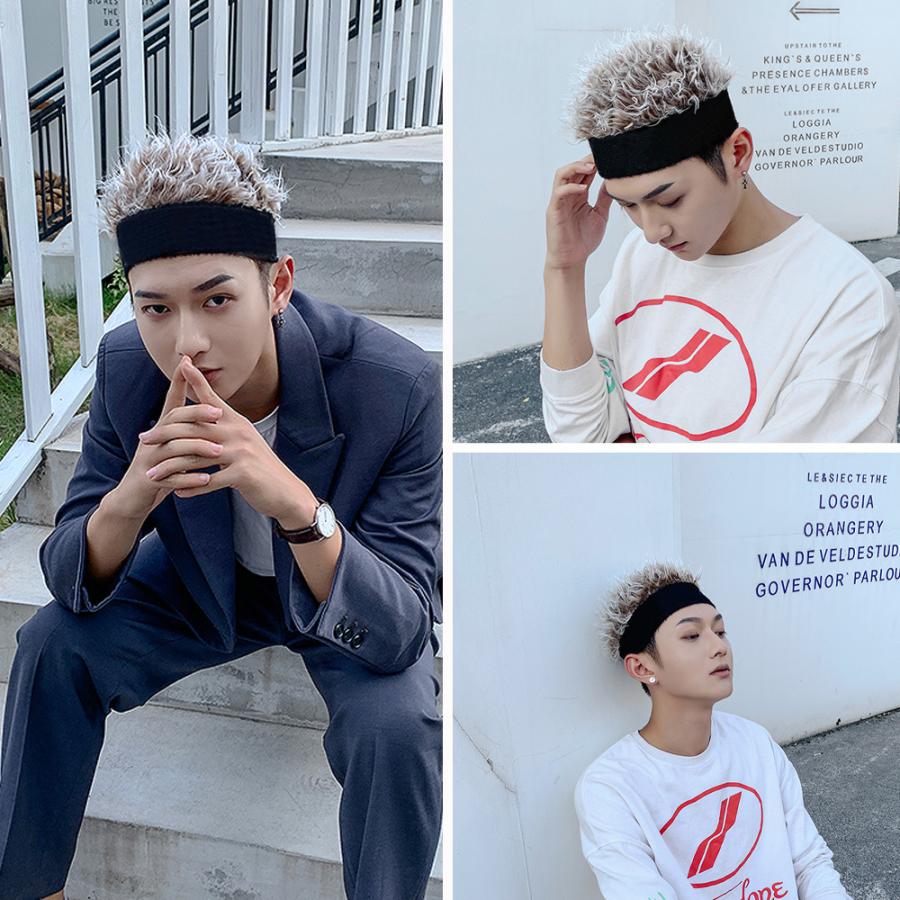 ウィッグ付きキャップ ウィッグ付き帽子 カツラキャップ  メンズ フェイクファー コスプレ変装用 面白いグッズ パーティー 変装 イベント 学園祭 仮装 送料無料 |  | 04